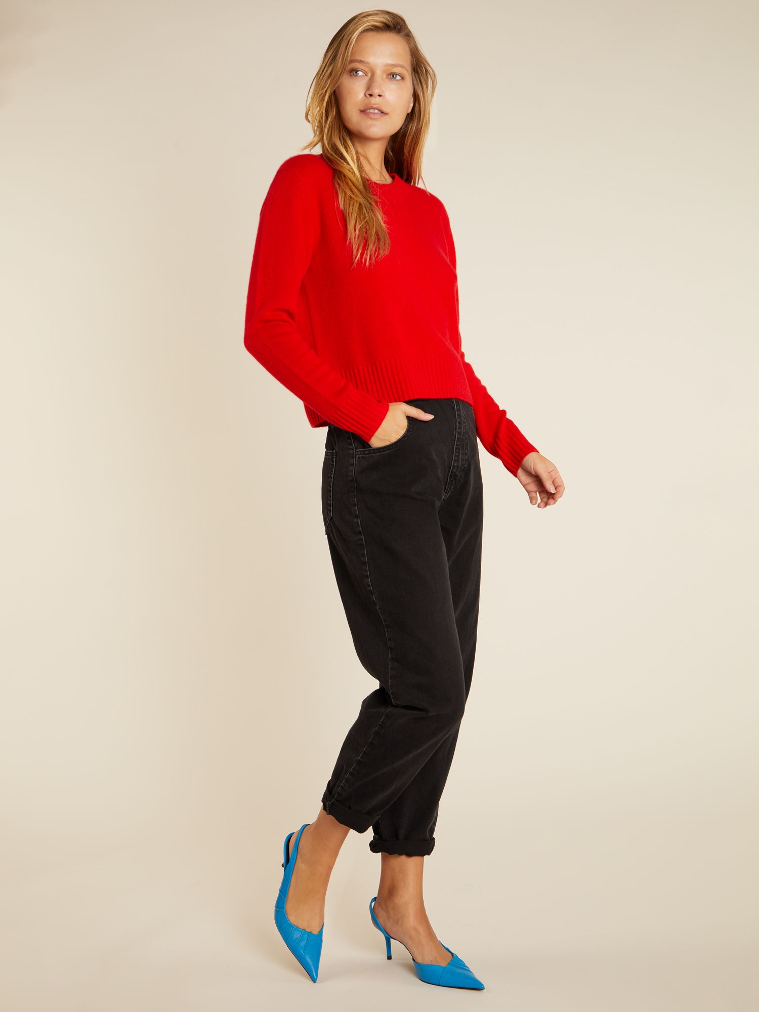 Boxy Cropped Sweater